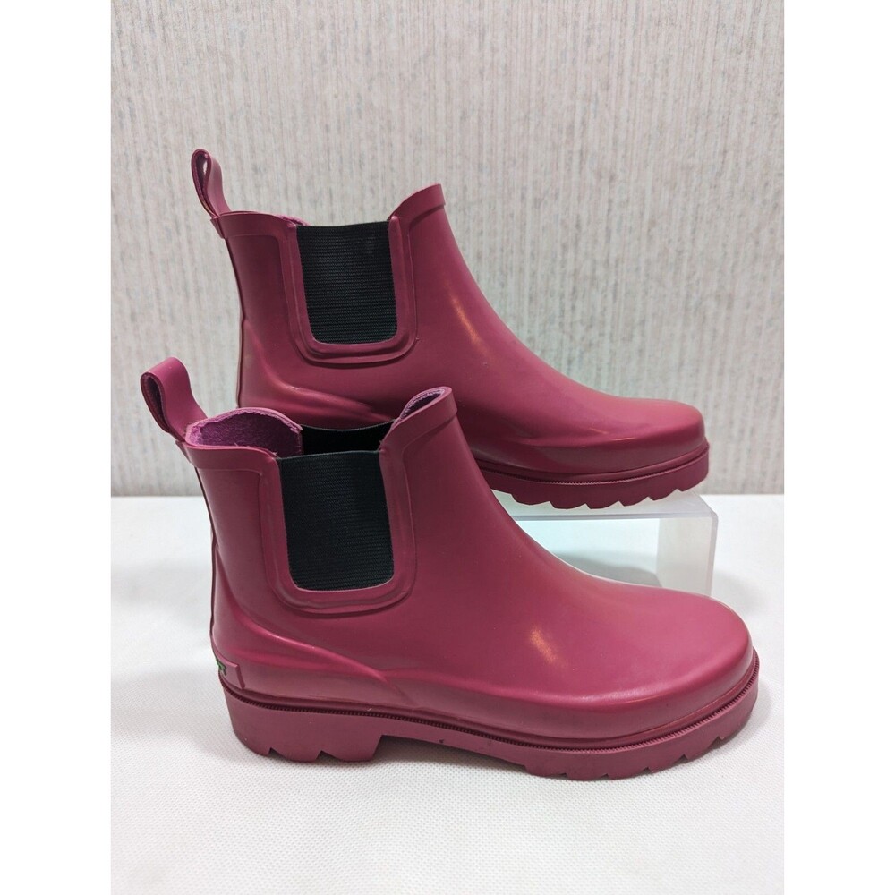 Polo Sport Ralph Lauren Women Rubber Rain Boots Pink Chukka Size 6